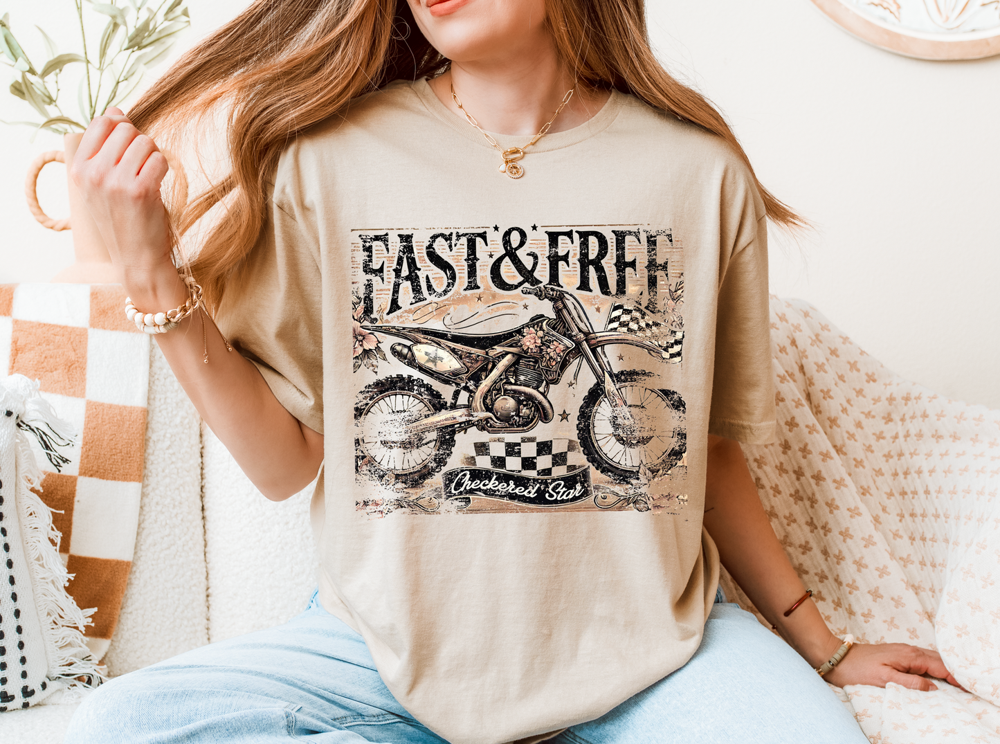 "Fast & Free" Dirt Bike T-shirt