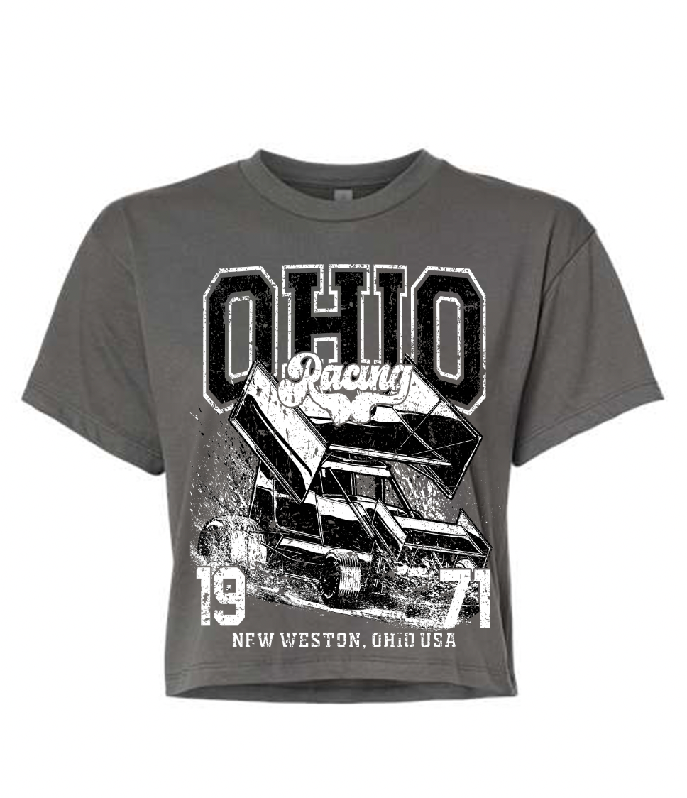 Ohio Sprint Car Crop T-Shirt