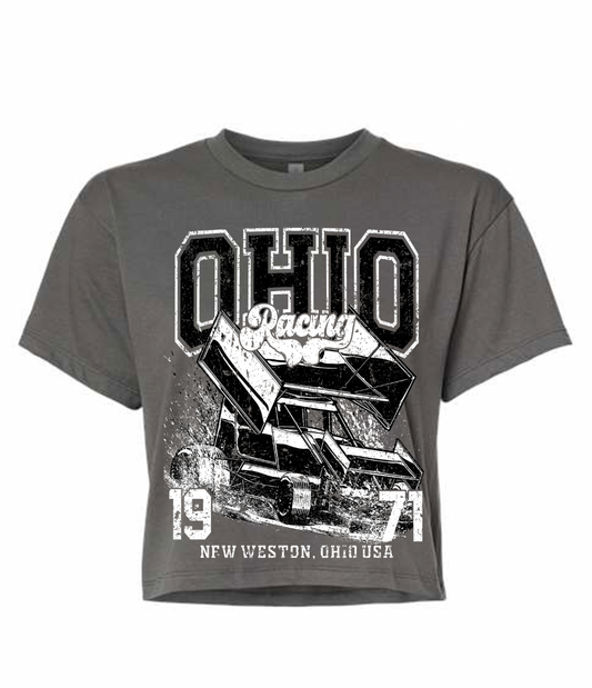 Ohio Sprint Car Crop T-Shirt