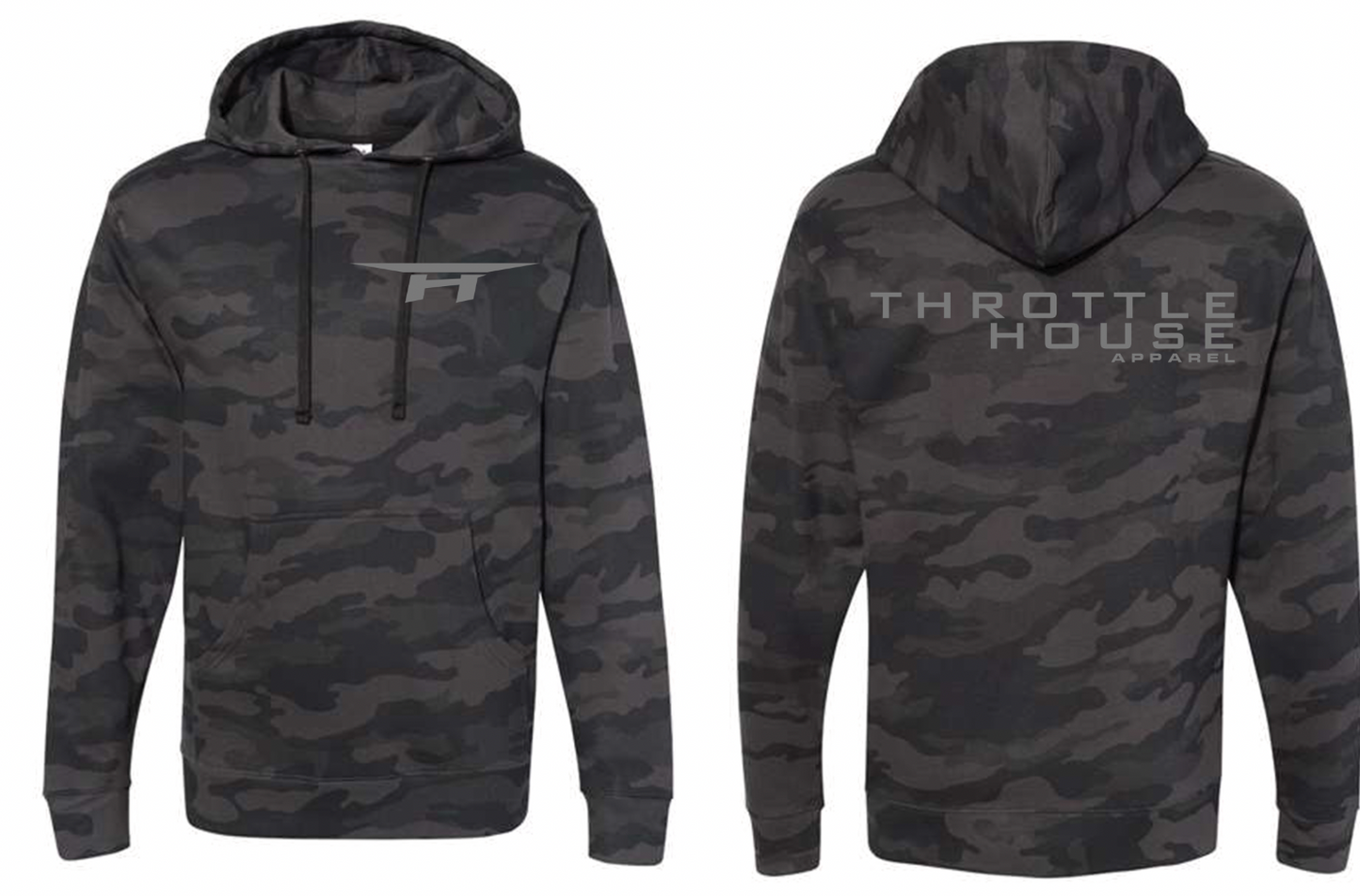 Throttle House Blackout Camo Hoodie