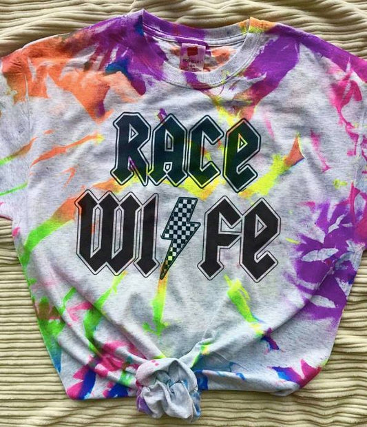 Race Wife Tie Dyed T-shirt