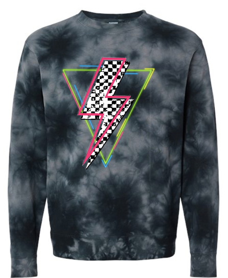 Neon Bolt Tie Dye