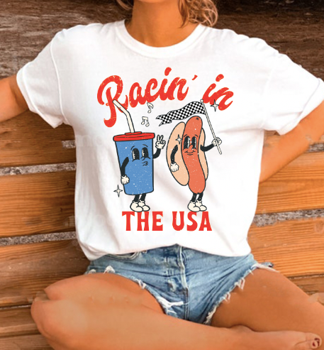 "Racin' In the USA" T-Shirt