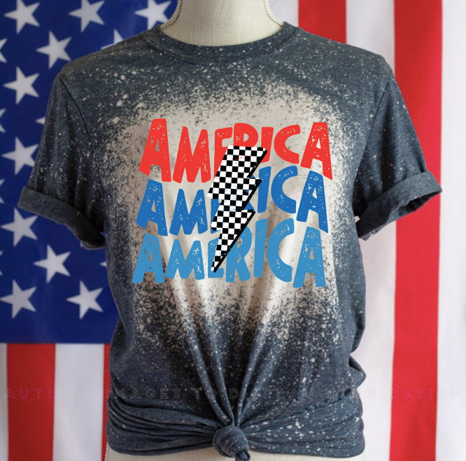 Checkered America T-Shirt
