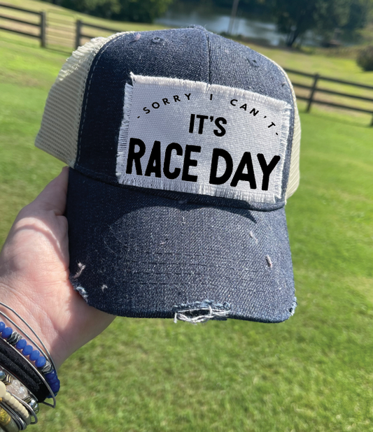 Sorry I Can't Race Day Hat