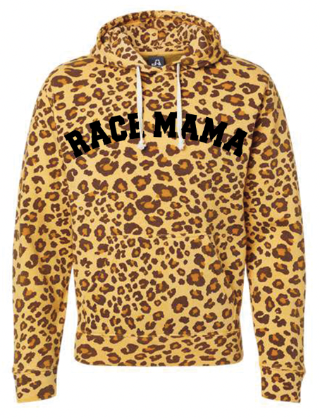Race Mama Leopard Hoodie