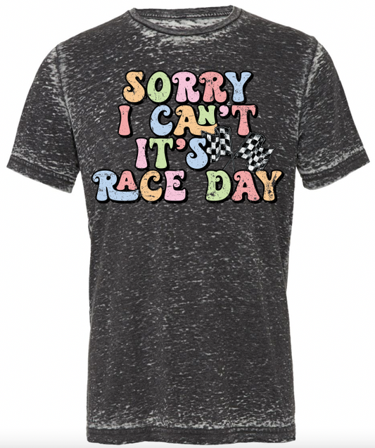 "Sorry I Can't" Acid Wash T-Shirt