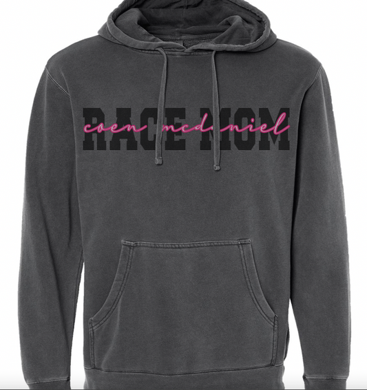 *PERSONALIZED* Pigment Dyed Race Hoodie