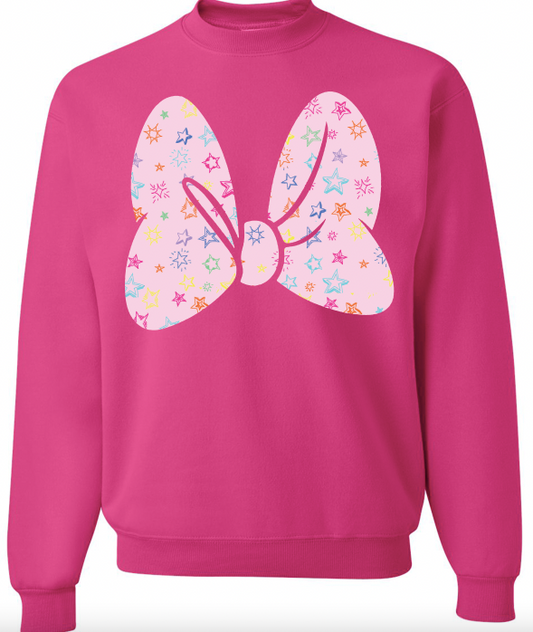 Pink Minnie Bow Sweatshirt