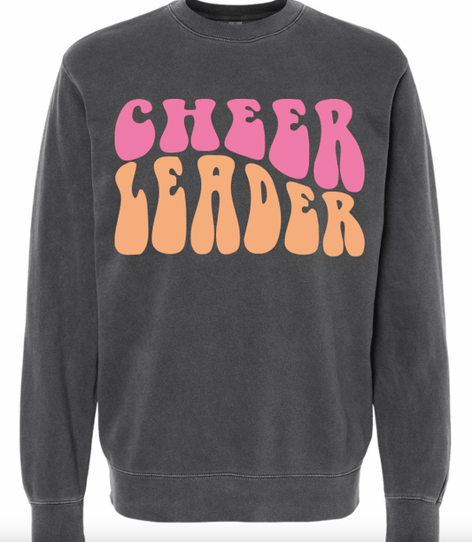"Cheerleader" Pink and Orange Sweatshirt