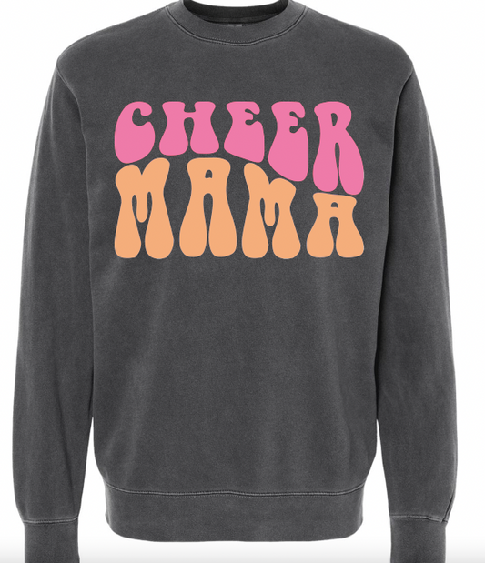 "Cheer Mama" Pink and Orange Sweatshirt