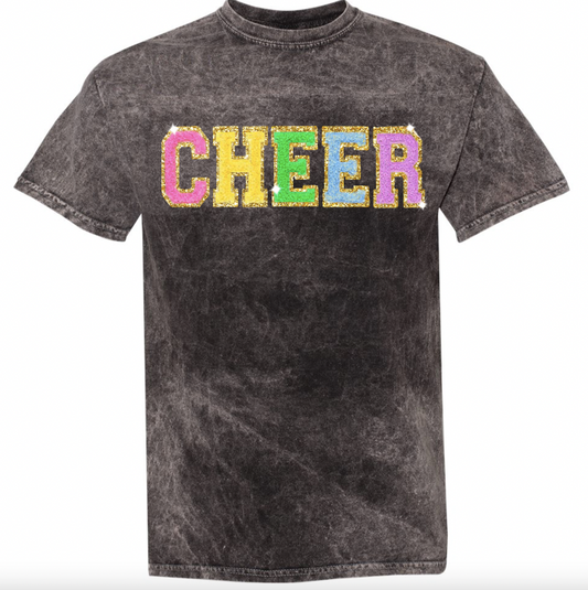 "CHEER" Acid Wash T-Shirt