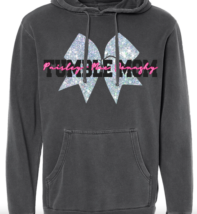 *PERSONALIZED* Pigment Dyed CHEER Hoodie