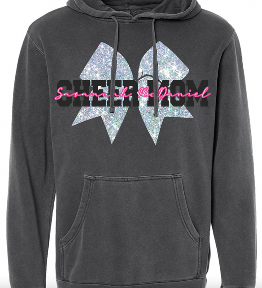 *PERSONALIZED* Pigment Dyed CHEER Hoodie
