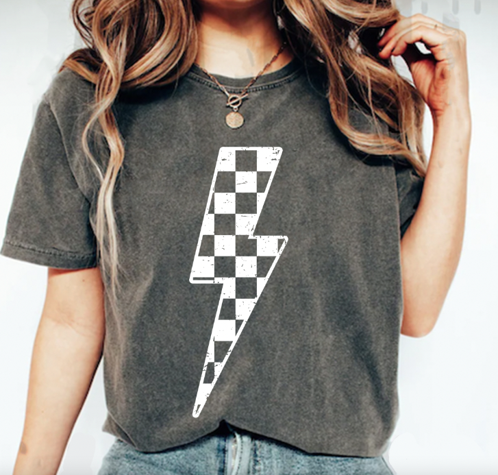 Checkered Bolt T-Shirt