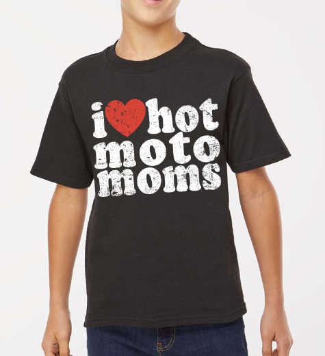 "I Love Hot Moto Moms" T-Shirt